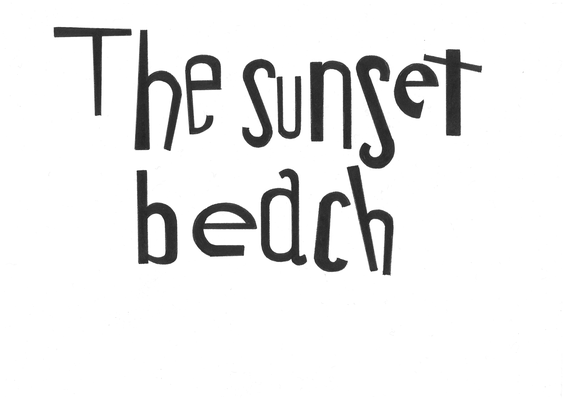 The sunset beach